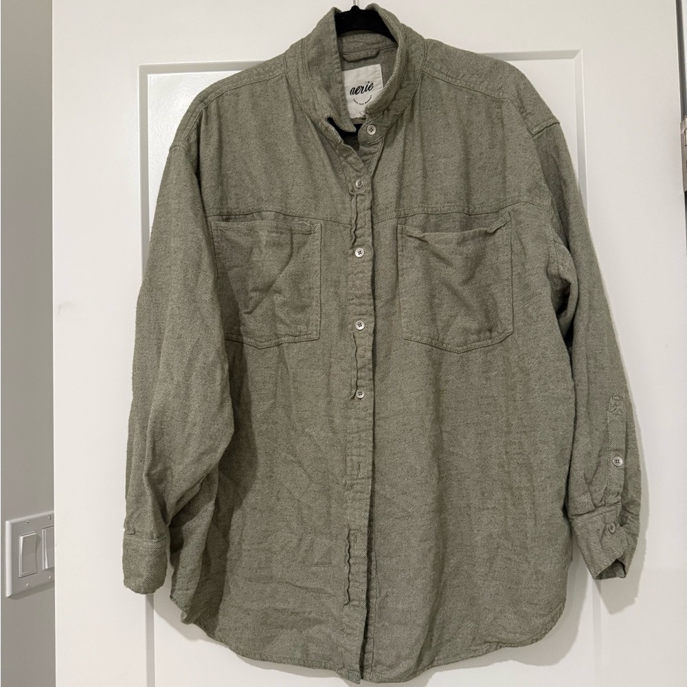 Aerie Anytime Fav Twill Shirt